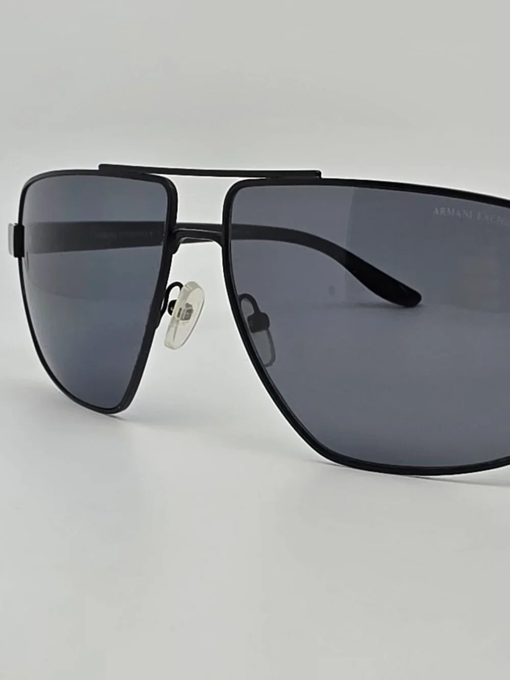 Armani Exchange AX2037S Matte Black Frame Polarized Grey Lens Sunglasses w/ Case